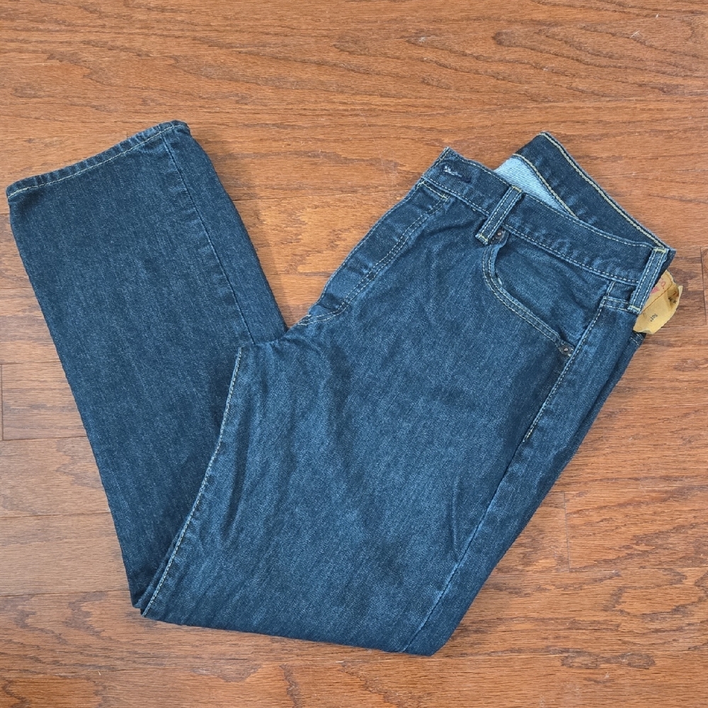Levi Strauss Button Fly Dark Wash Denim